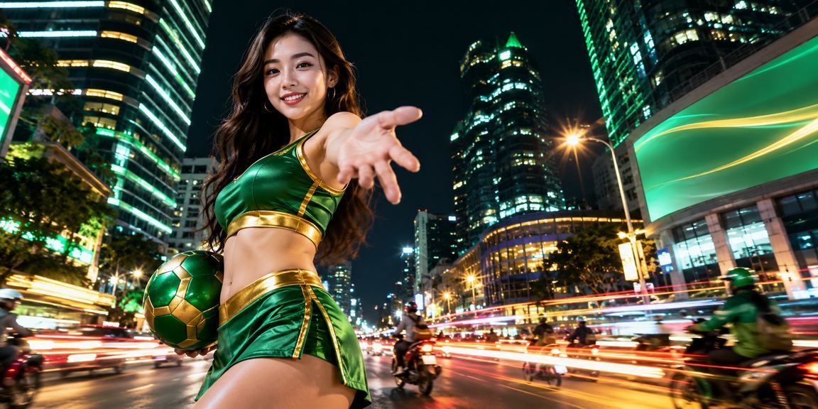 Cảnh đêm giải trí casino neon tại Hà Nội